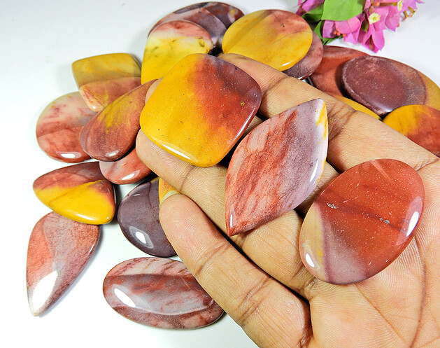 AA++ Natural Purple Mookite Mix Cabochon Loose Gemstone Wholesale Lot 15-35 MM