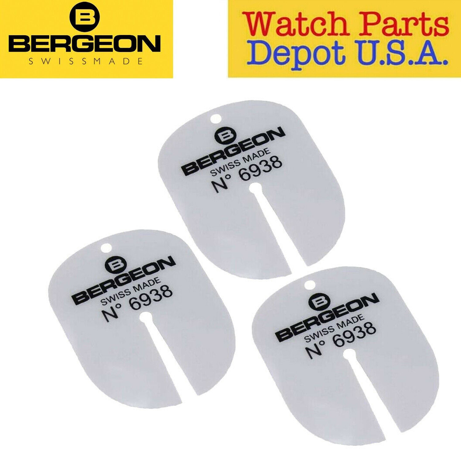 Bergeon 6938 Watch Dial Protector (1) Pack of 3 Piece for Remove / Install Hands