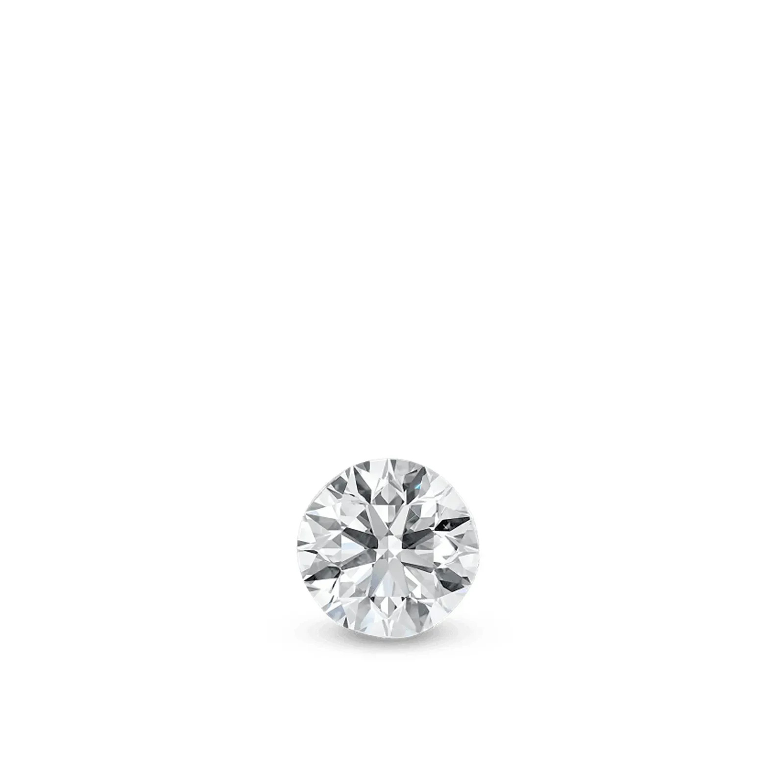 925 Sterling Silver Round Moissanite Screw Back Helix Stud Earring