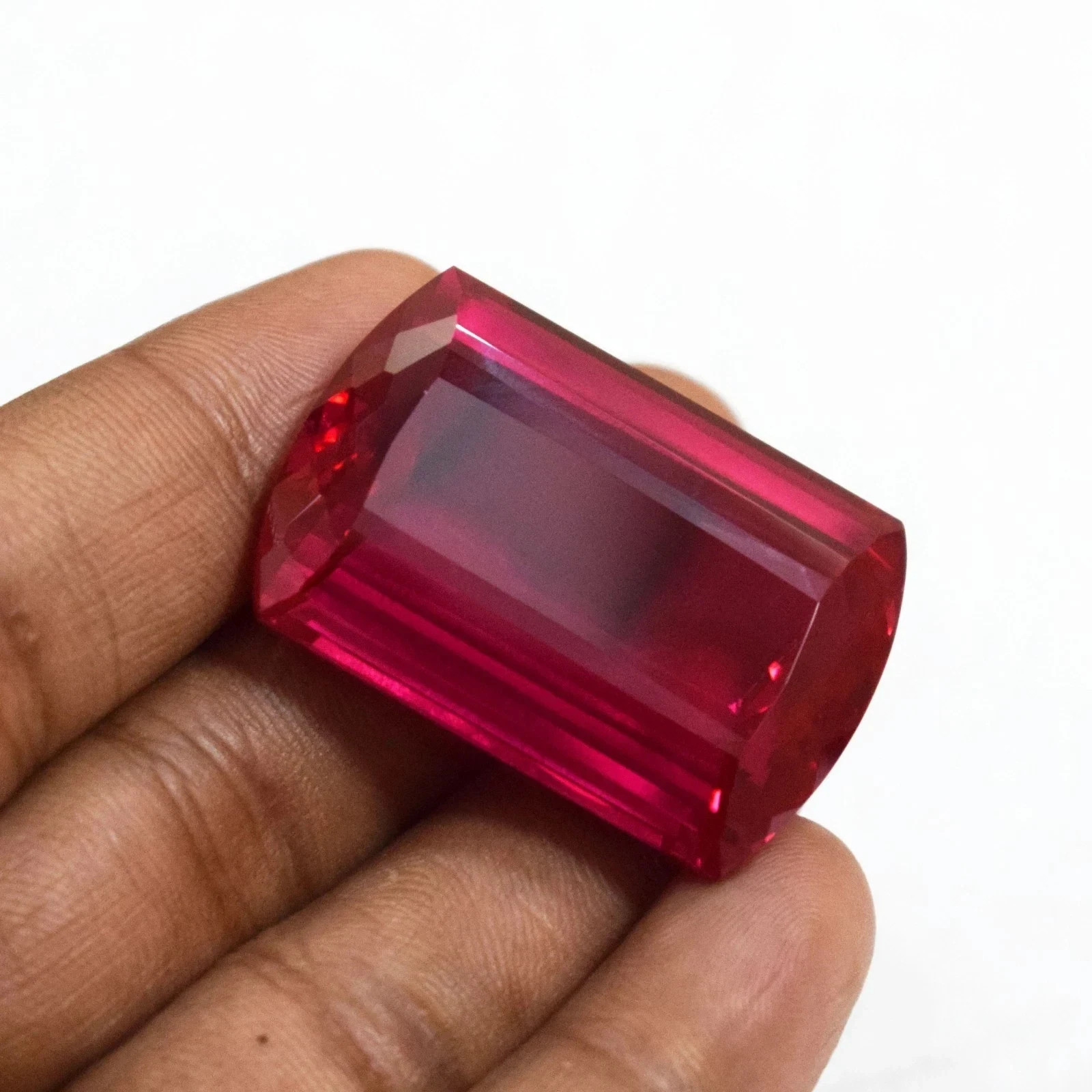 147 Carat Huge Reddish Pink Natural Ruby Fancy Cut Certified Loose Gemstone