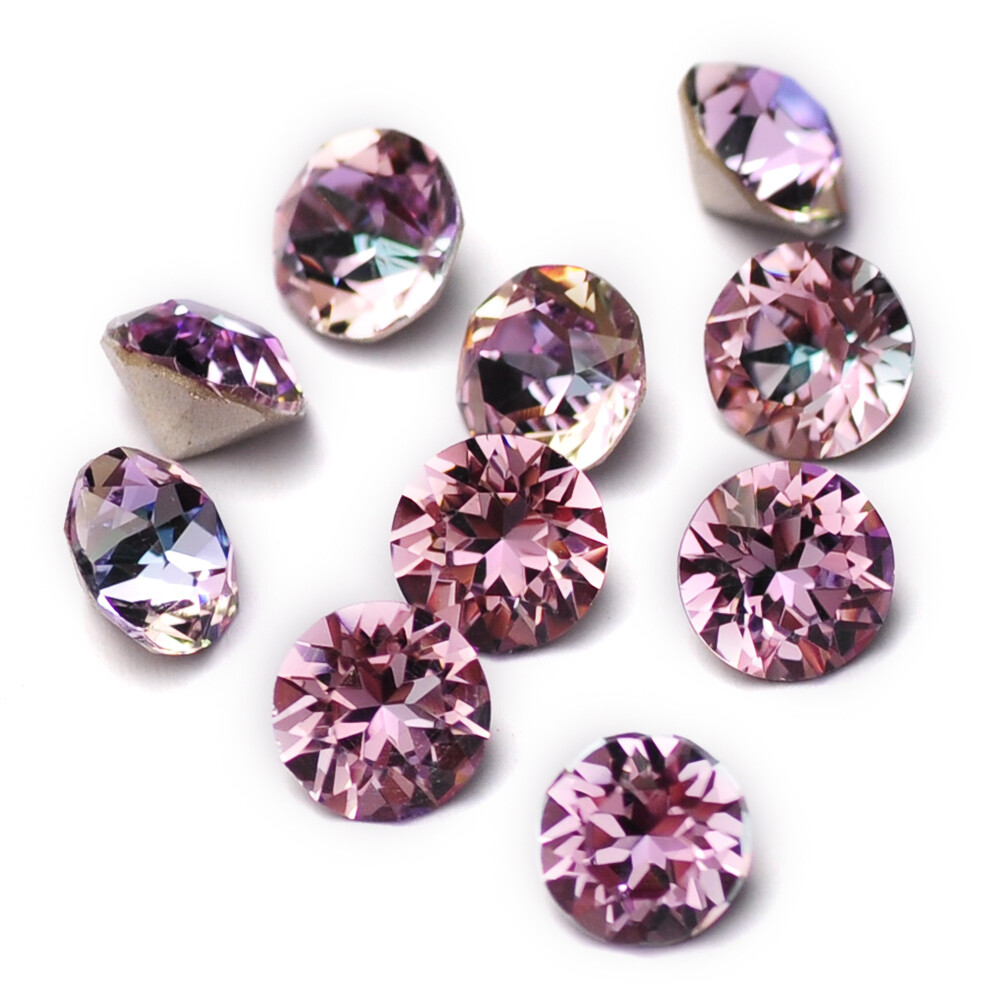 Diamond Round Cone Transparent Pointed Crystal Pointback Nail Art Rhinestone DIY