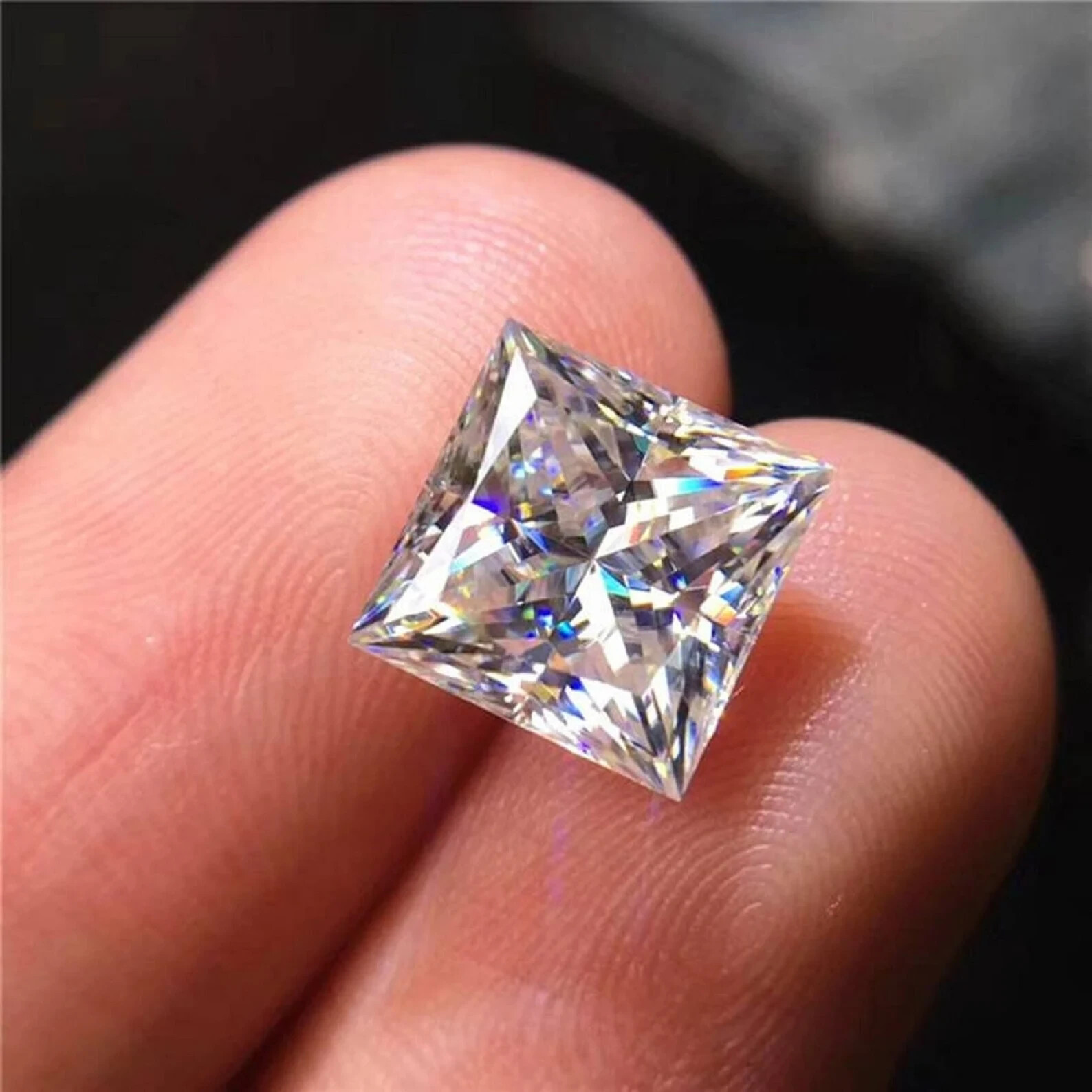 Princess Cut Diamond Stone Square Loose Stone 1.00 Ct To 6.00 Ct