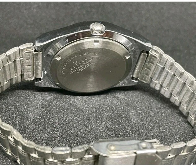 Seiko Refurbished Green Dial Day / Date Men’s Wrist Watch Free Shipping Vintage