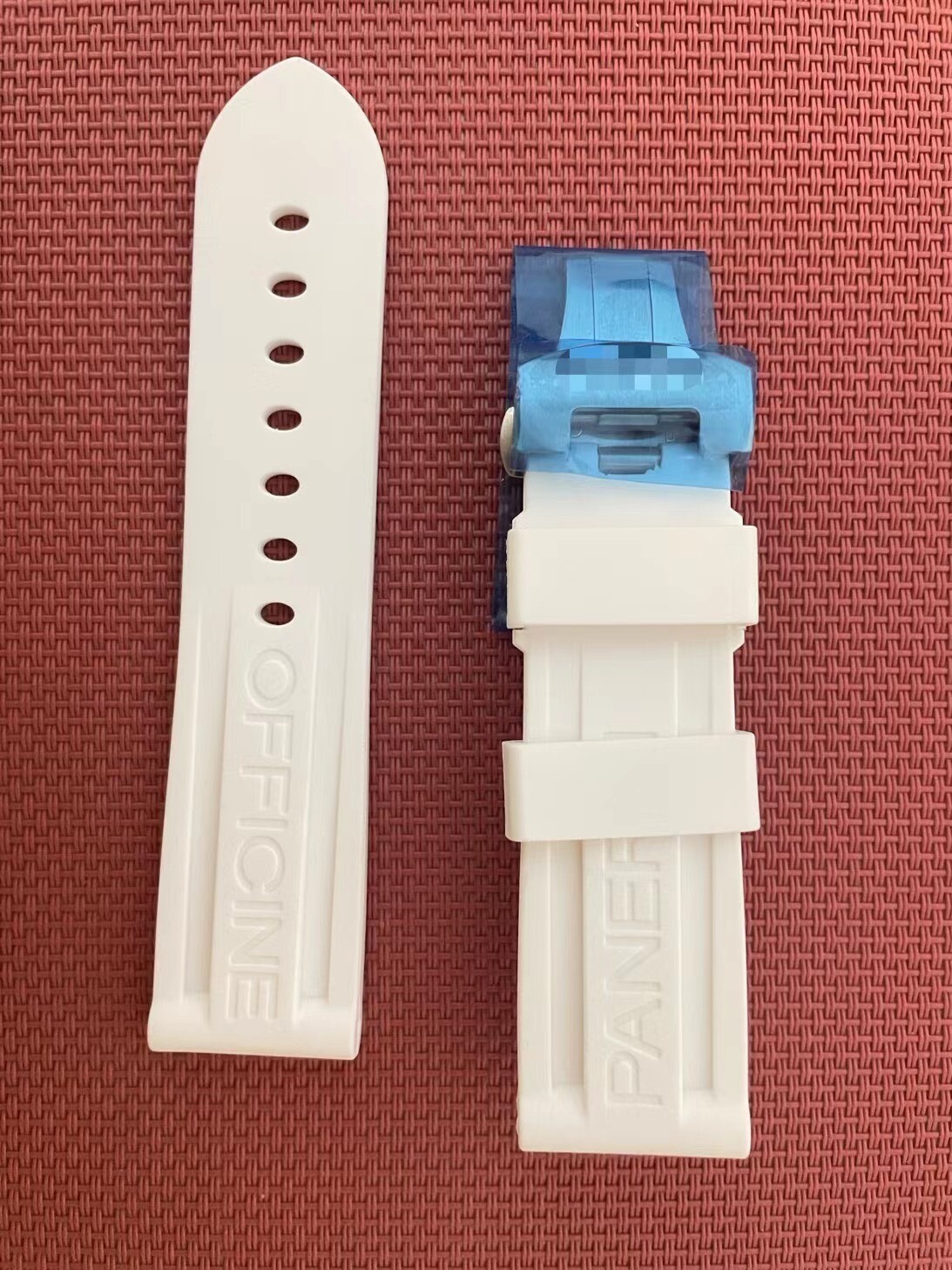 22 24 26mm Rubber Dive Strap Folding Clasp Fit Panerai Watch PAM441/359/437/393