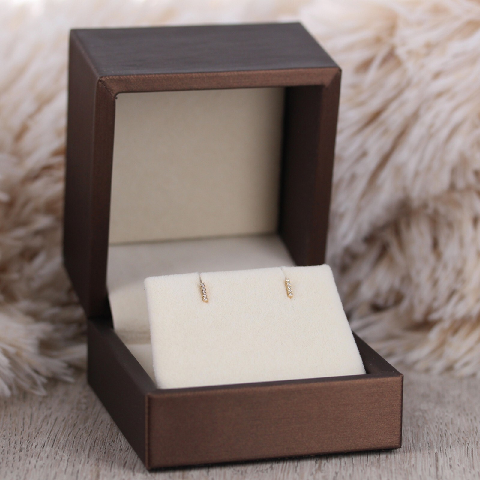 Diamond Studs, 14kt Yellow / White Gold, Fine Jewelry, Mini Diamond Earrings