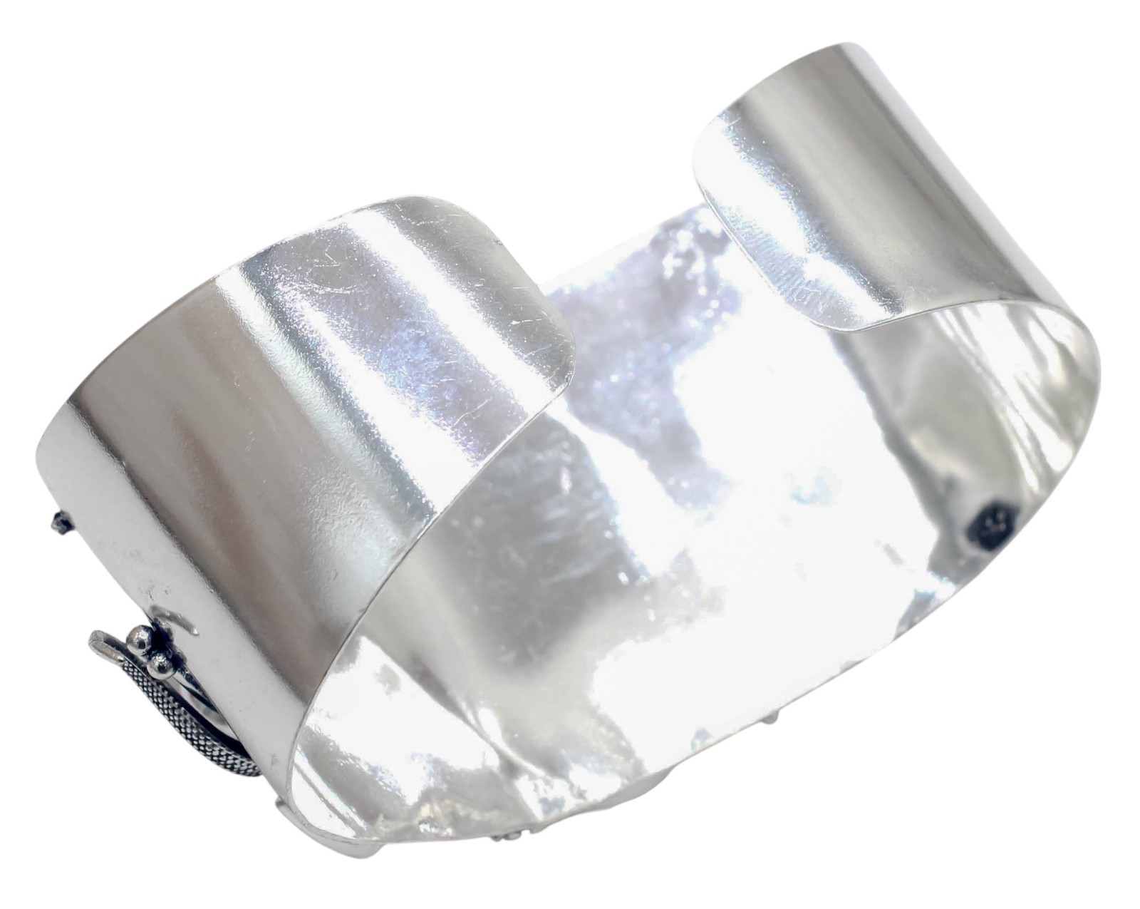 Purple Amethyst Gemstone Cuff Bracelet 925 Sterling Silver Handmade Jewelry ADJ