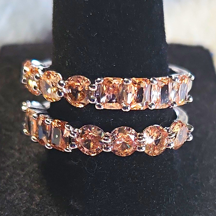 BP RBP7779 “It Was Always Meant To Be” Smokey Topaz CZ On Rhodium Plated Sz 9