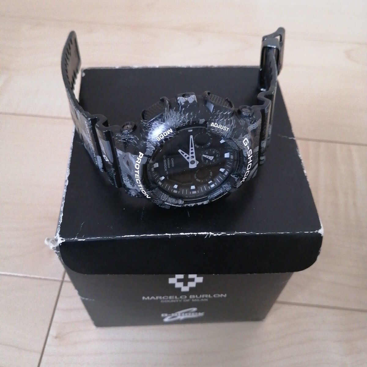 G SHOCK MARCELO BURLON COUNTY OF MILAN collaboration model GA 100MRB 1AJR