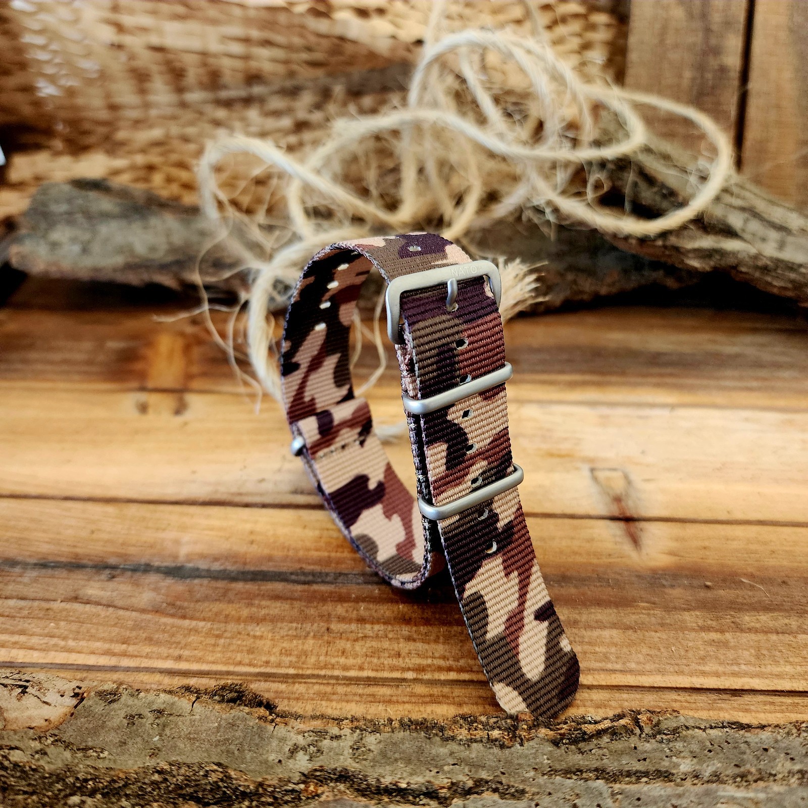 NATO G10 CAMO Ballistic nylon Military strap MoD Spec Army Navy Marine watchband