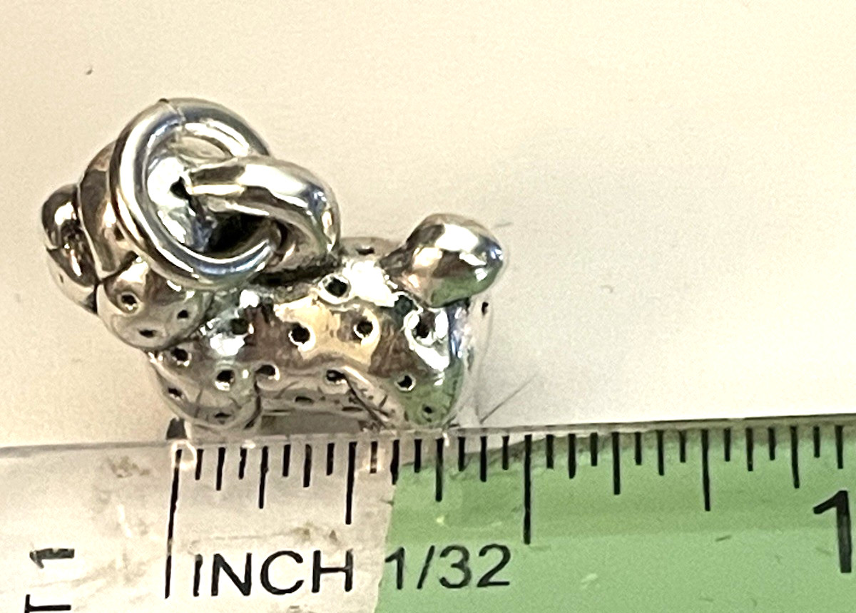 PUPPY CHARM/ PENDANT- STERLING SILVER 2 GRAMS