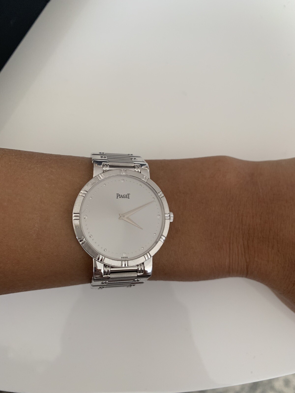 White Gold Piaget Dancer Watch