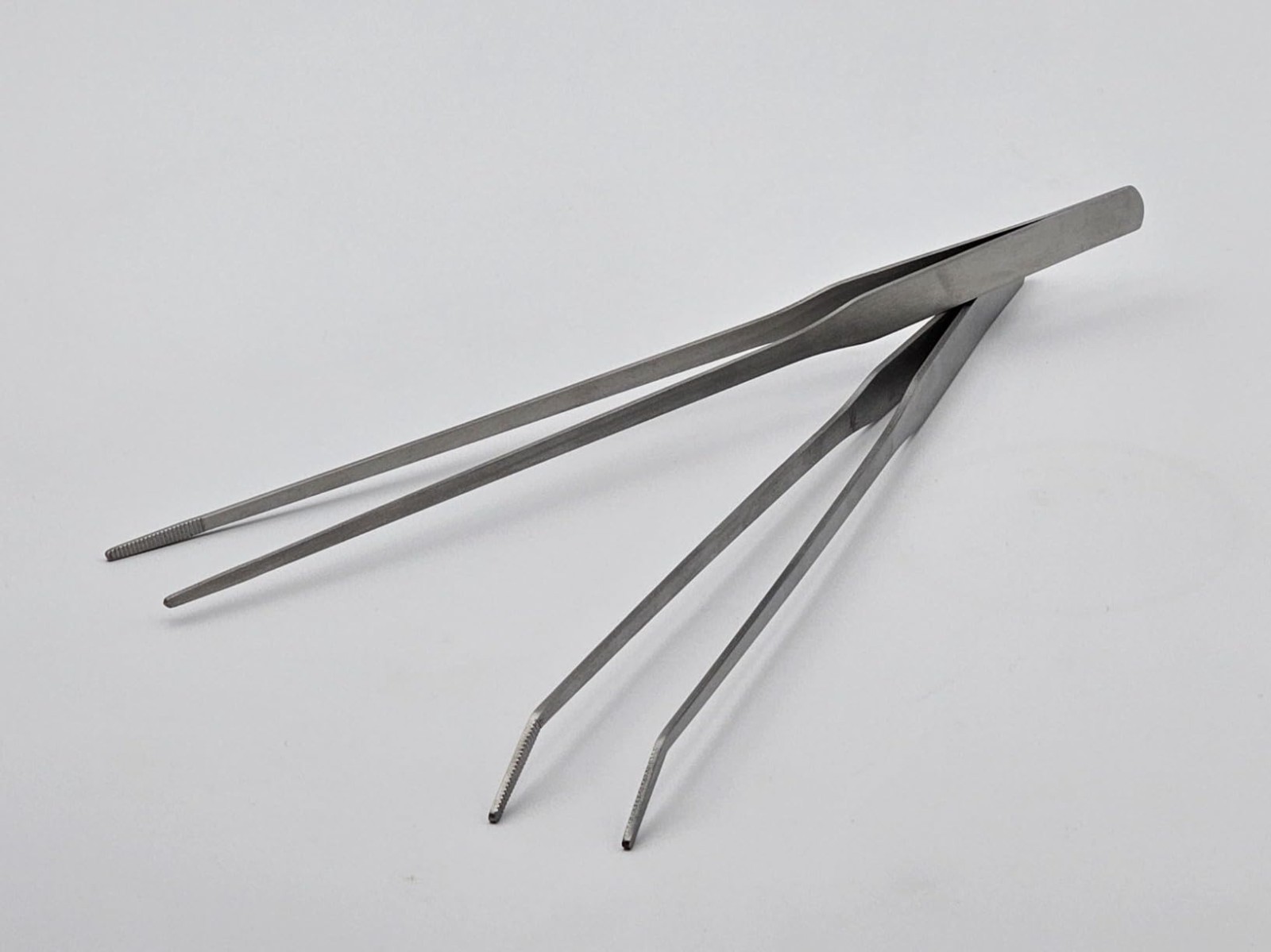 2PCS Long Aquarium Tweezers 10.6″ Straight and Curved Tweezers Stainless Steel