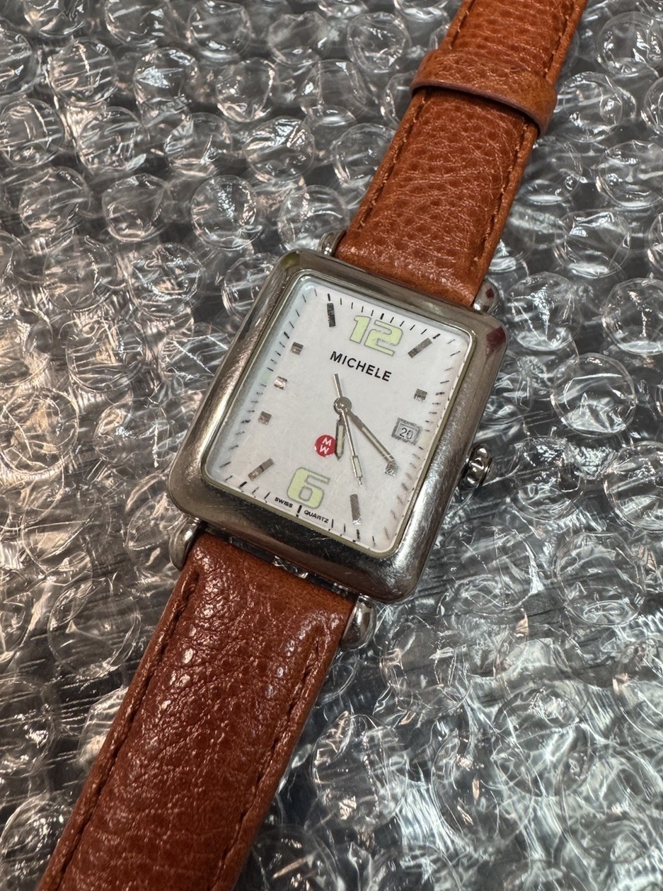 Nice Michele Ladies Estate Swiss Watch…Runs, New Band..Look/Read