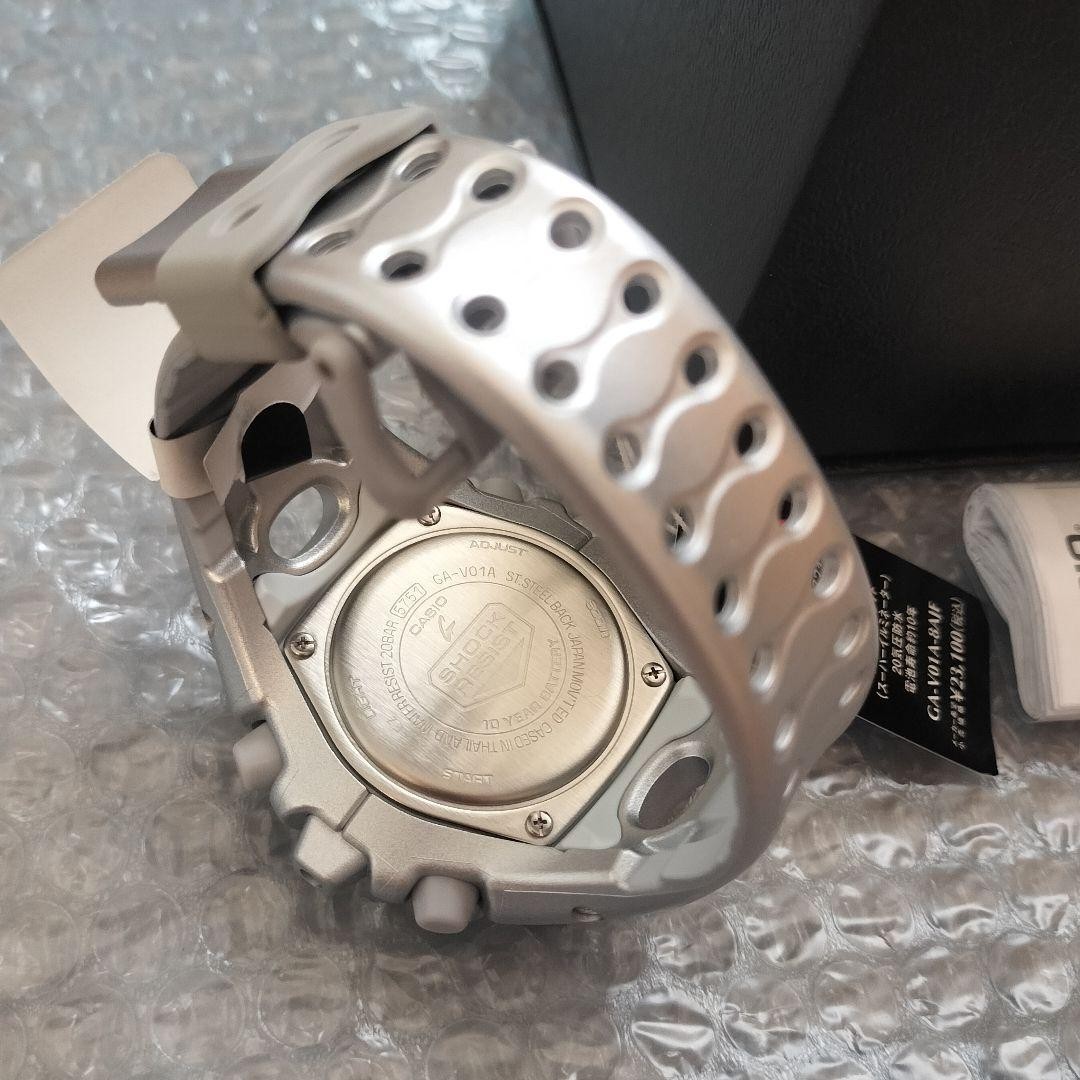 CASIO G SHOCK Silver GA V01A 8AJF