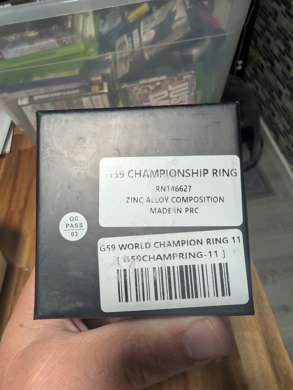G59 Championship Ring “ GREY59” Size 11 Suicideboys Gold
