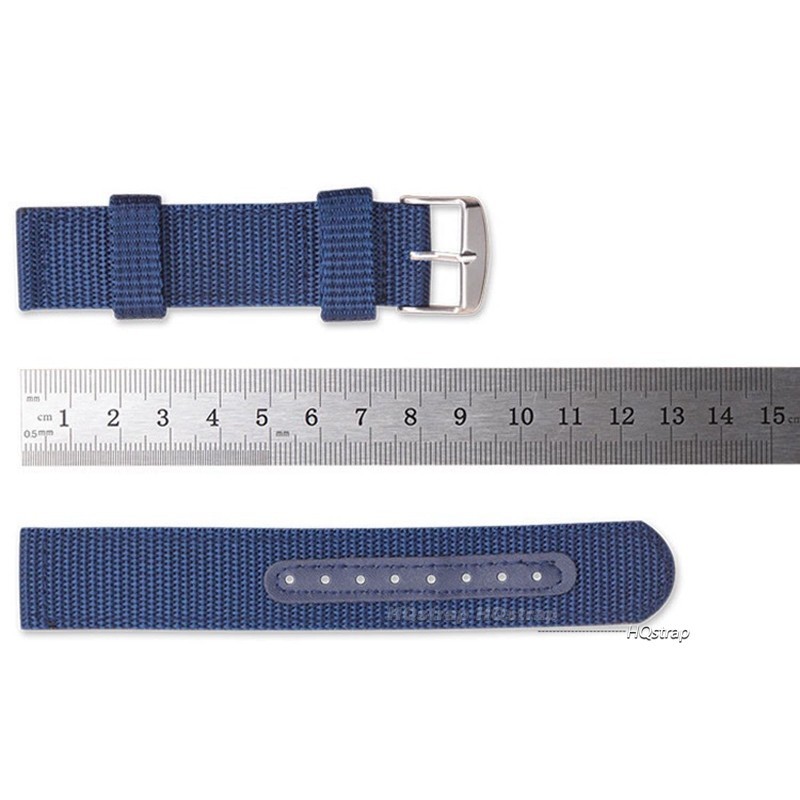 Universal Nylon Leather Watch Strap Quick Release Band 18mm 20mm 22mm 24mm