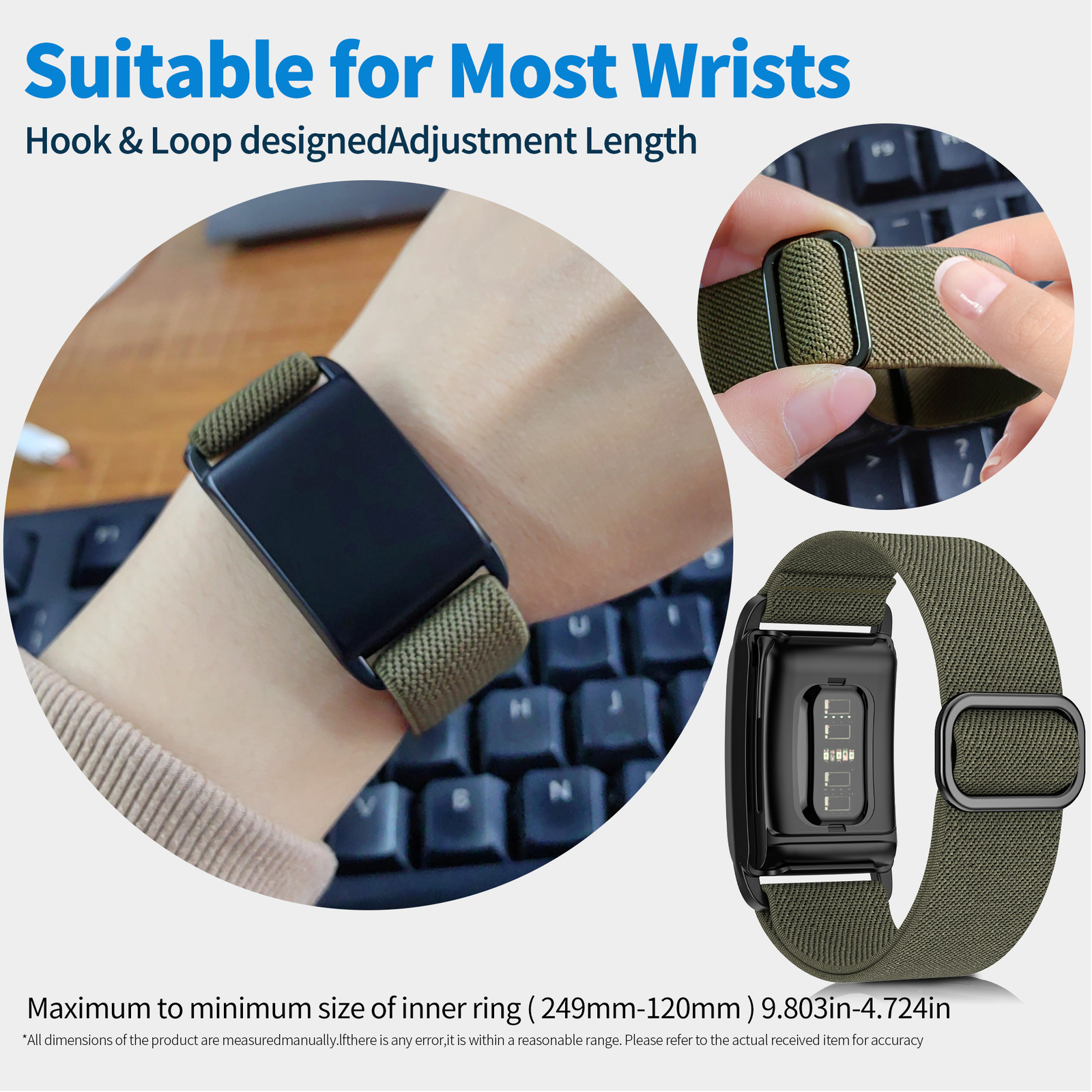 Whoop Watch Strap 22mm Elastic Polyester Sports Band Bracelet For Whoop 4.0