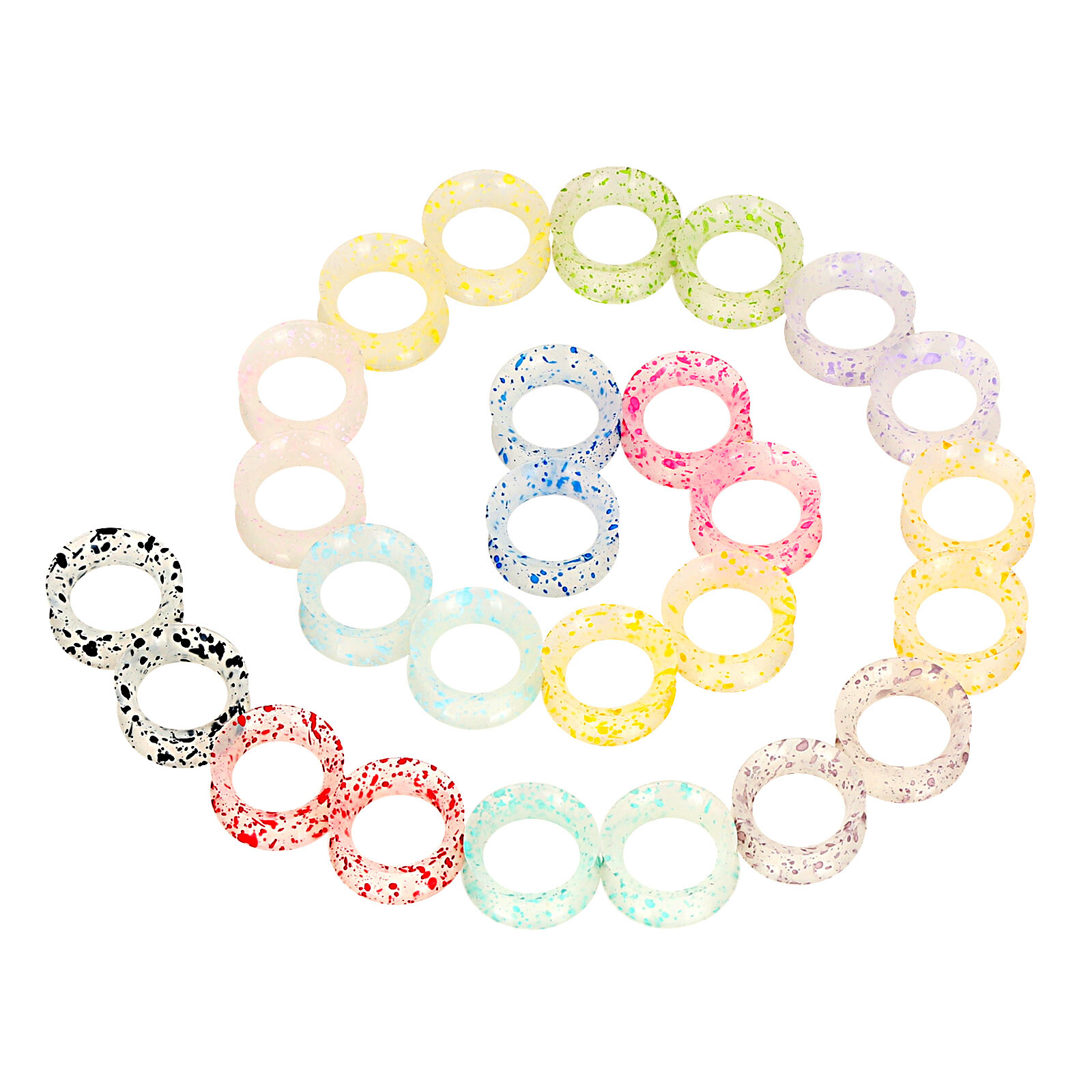 2PCS-ULTRA THIN SKINS TUNNELS-Silicone Ear Skin-Ear Gauges-Soft Ear plug 2G-3/4″