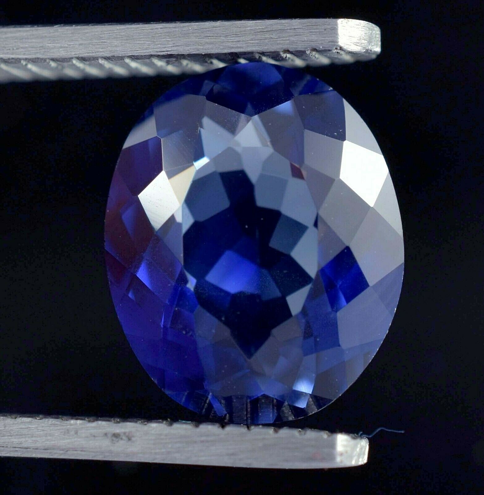 AAA Natural Flawless Ceylon Blue Sapphire Loose Oval Gemstone Cut 12×10 MM