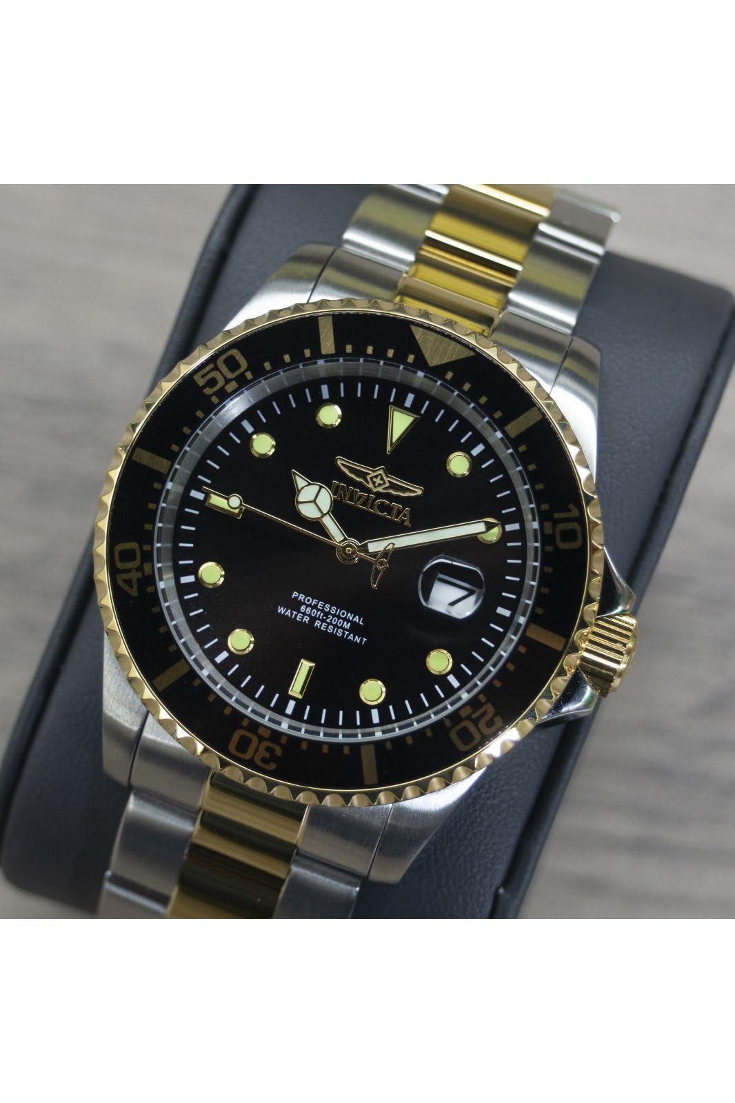 Invicta Men’s 22057 ‘Pro Diver’ Quartz Stainless Steel Two Tone Bracelet Watch