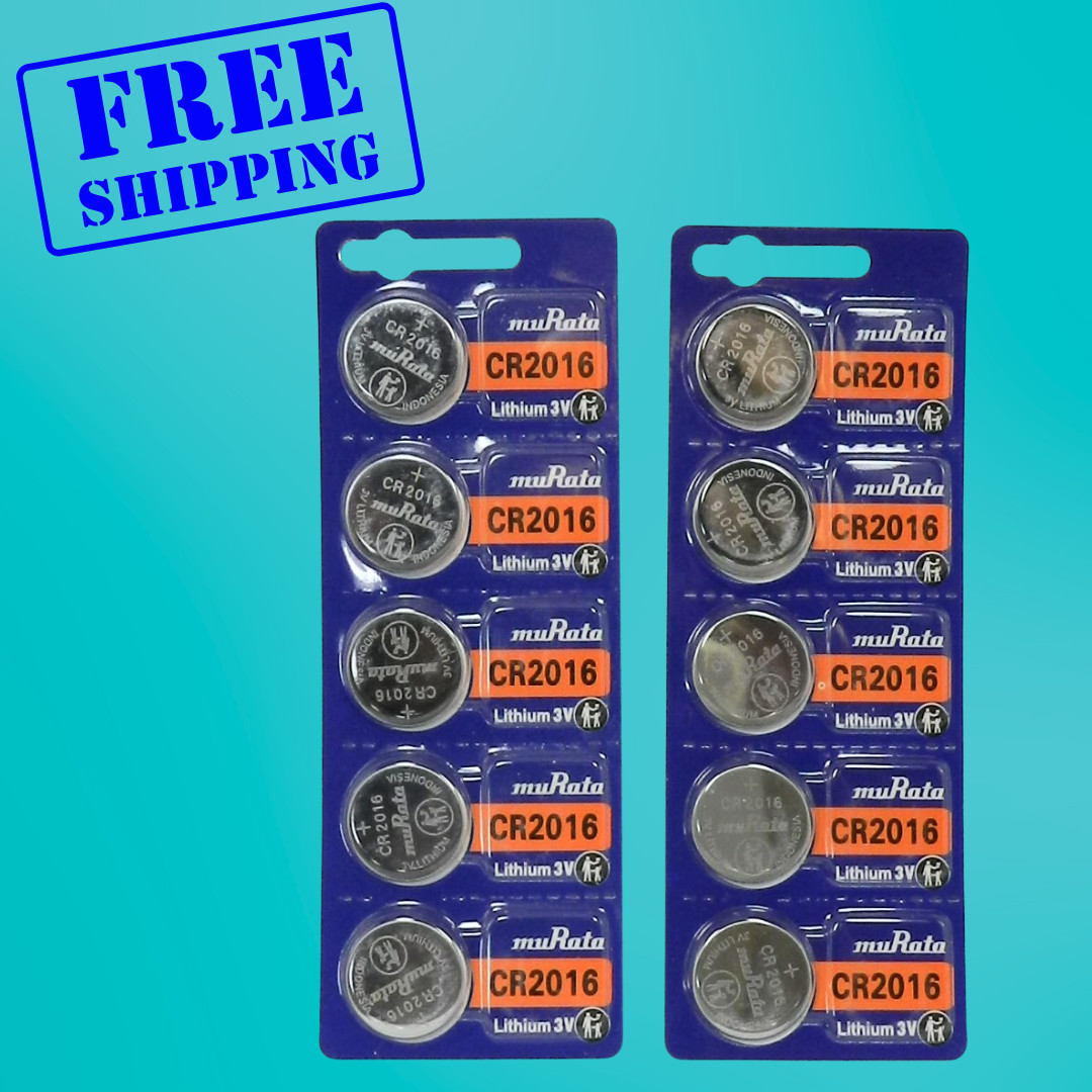 Murata / Sony CR2016 LITHIUM 3V BATTERY – 10Pcs