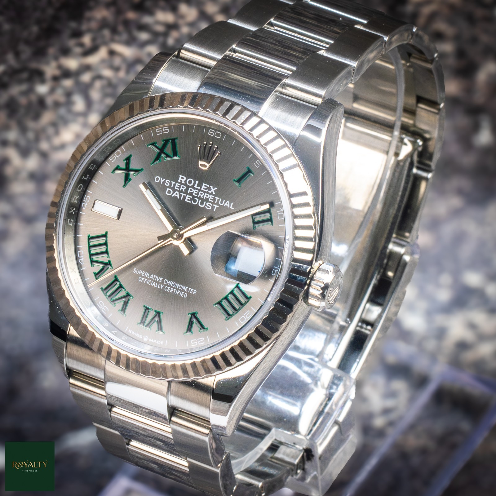 Rolex Datejust 36 126234 Wimbledon Dial Fluted Bezel Oyster 2025 Box and Papers