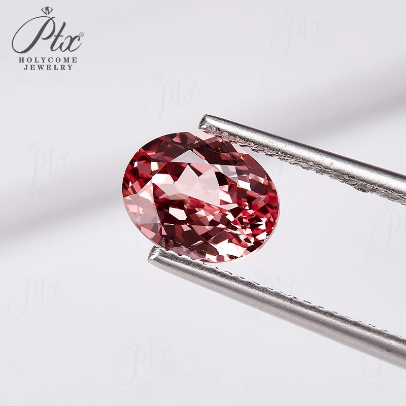 Lab Grown Padparadscha Sapphire Oval Shape Loose Gemstone AGL Selectable Beads