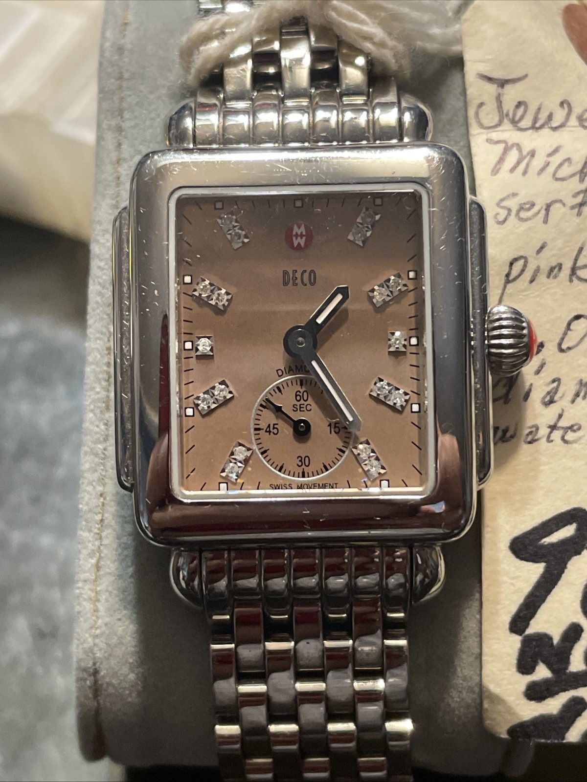 MICHELE Deco Madison Diamond Dial MWW06T000141 Ladies Watch