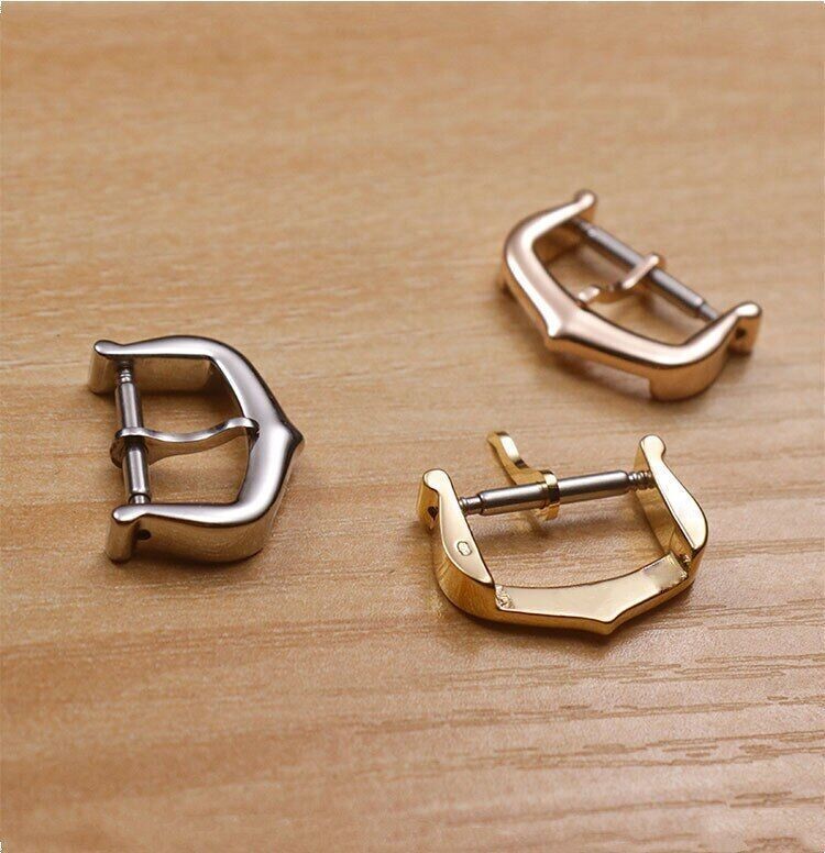 Stainless Steel Pin Buckle 12-18mm For Cartier Watchbands Silver Rose Gold Hot