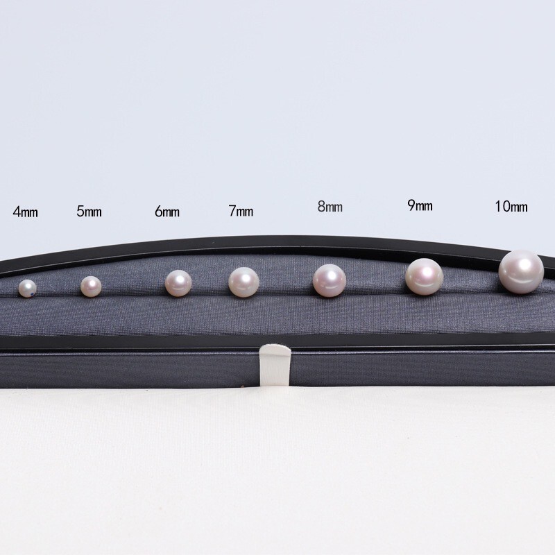 White 2-13mm Complete Round Freshwater Pearl Loose Bead Various Sizes