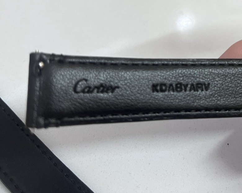 OEM Brand New Cartier Black WATCH STRAP 16MM KDABYARV