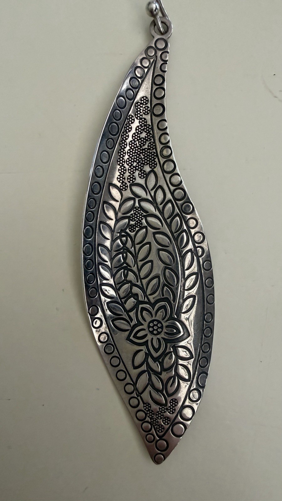Silpada Floral Leaf Dangle Earrings
