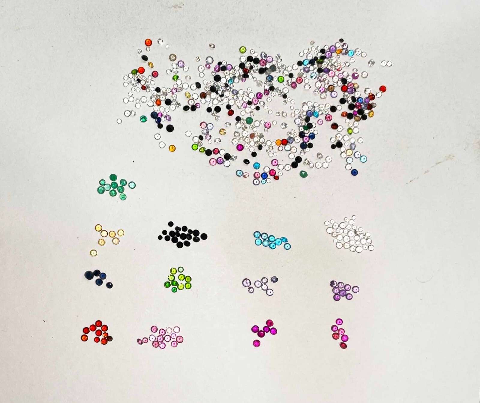 Multi Stone Small Round Cut Mix Stone Loose Gemstone Lot 1000 Pcs 1-2 MM