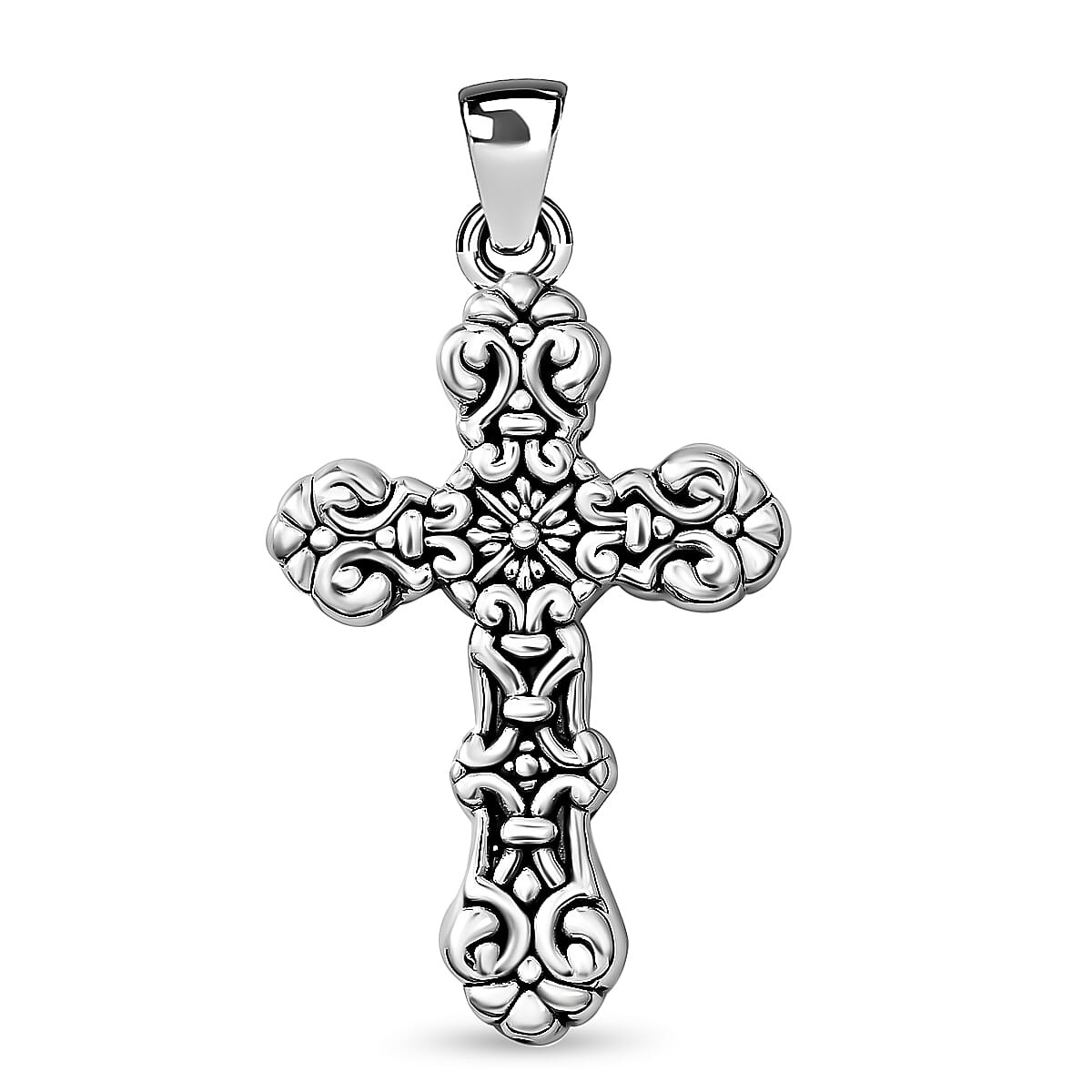 Cross Pendant without Chain in Sterling Silver 3.20 Grams
