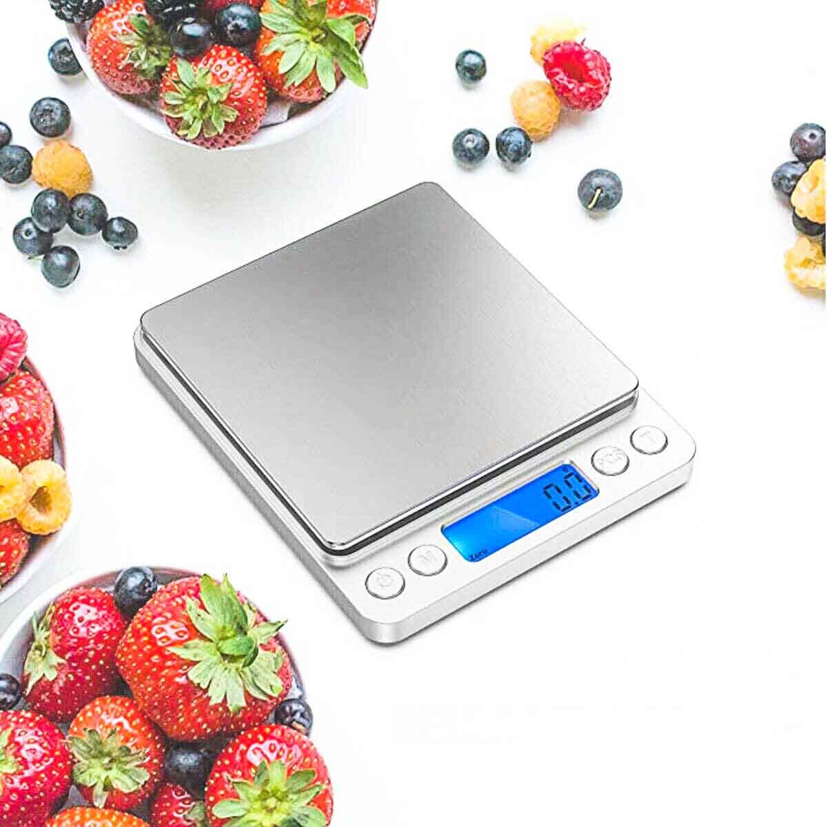 3000g x 0.1g Gold Silver Coin Gram Pocket Size Herb Grain,Food Scale