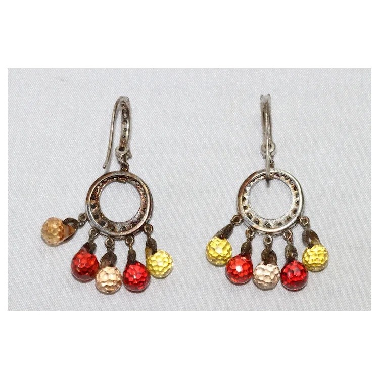 Sterling Silver Cubic White Zirconia Earrings