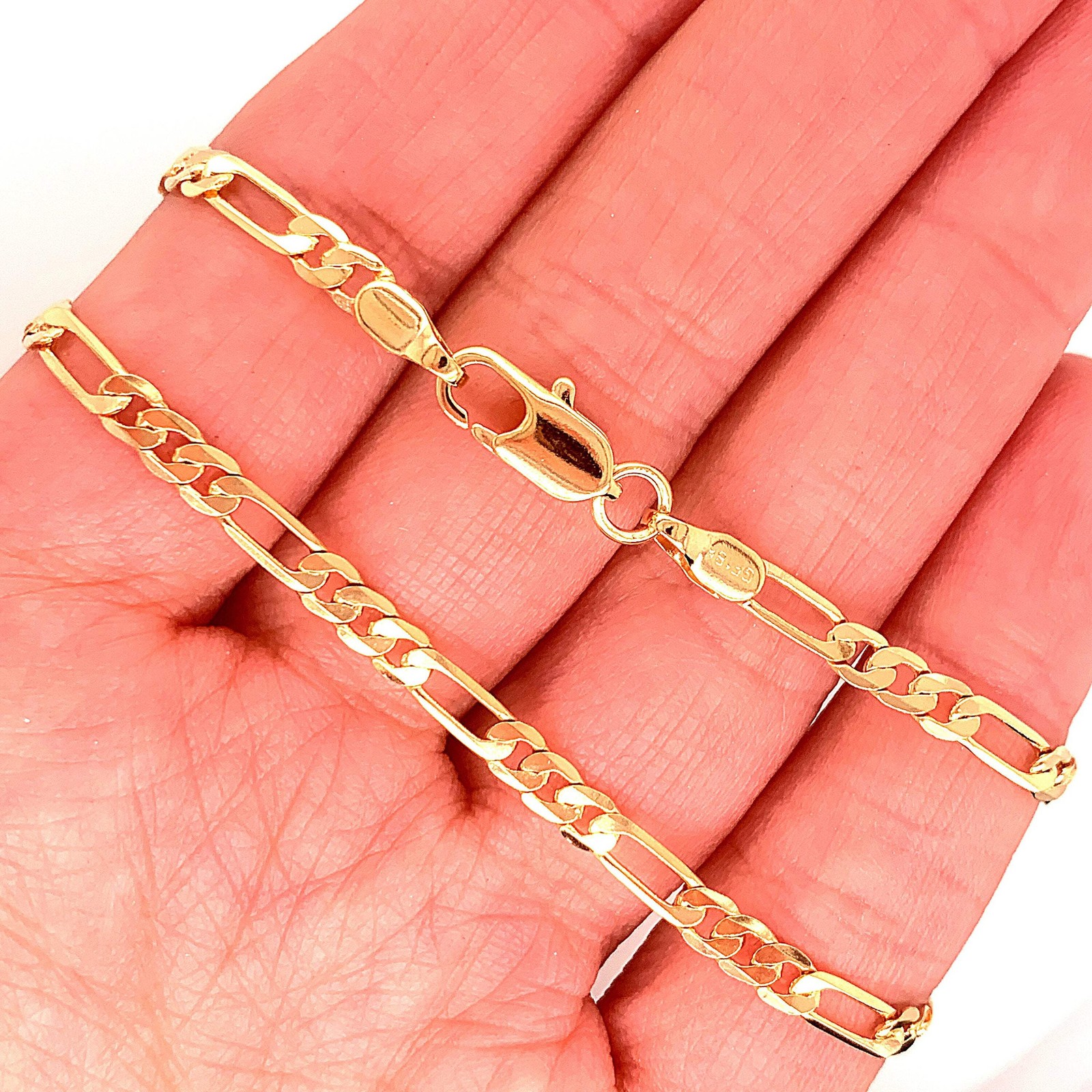 Gold Filled 3mm Figaro Necklace | Classic Chain | 16–24 Inches