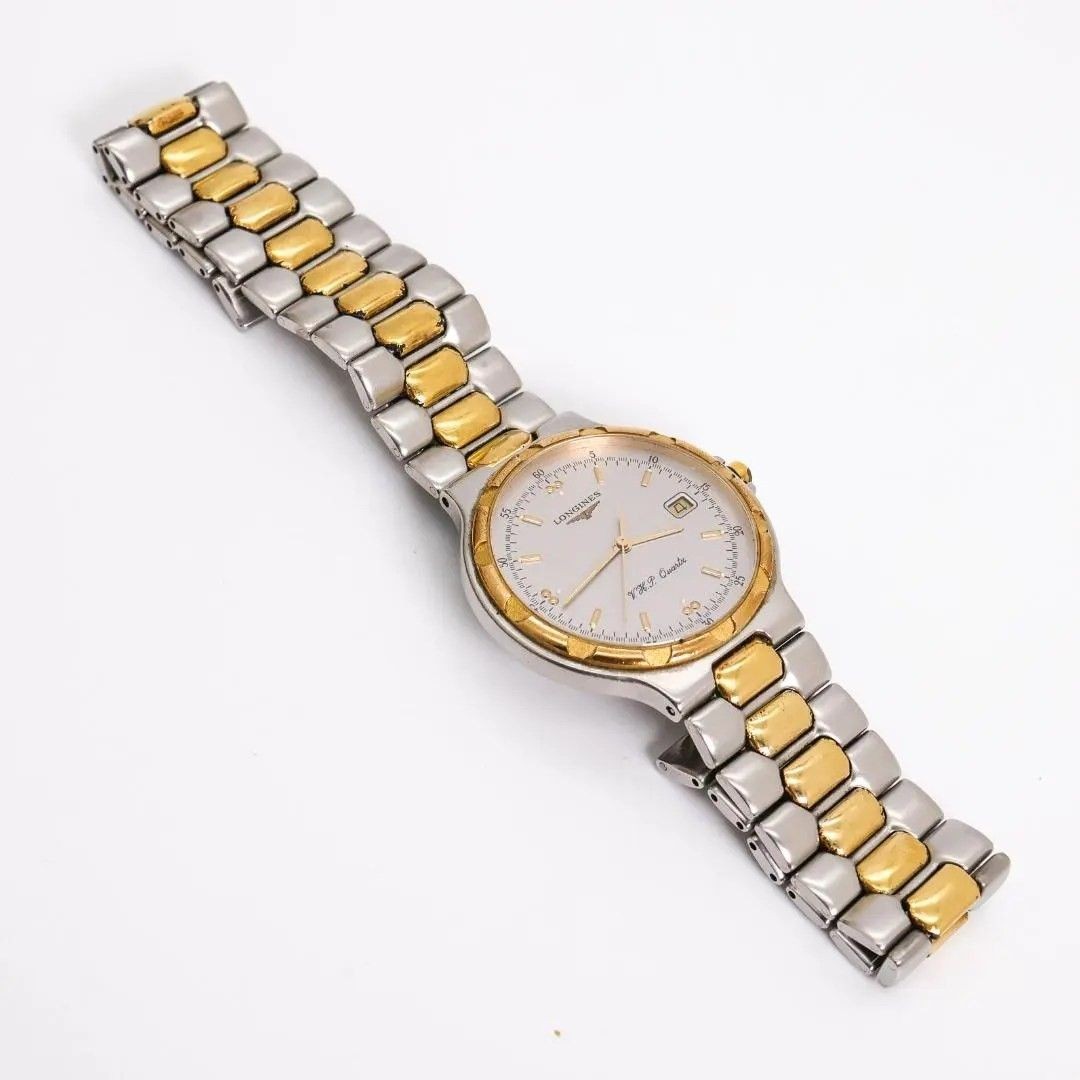 Working Longines Conquest V.H.P. Quartz Date Watch 3590 Used