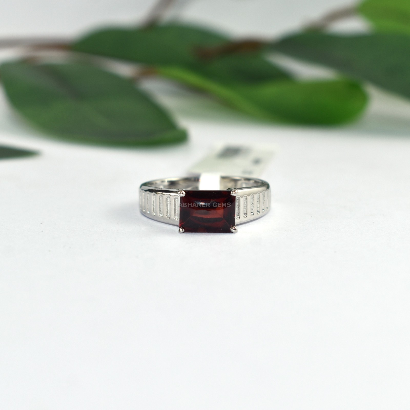 Bold And Dark Red Garnet 925 Sterling Silver Ring Fine Quality Handmade Jewelry