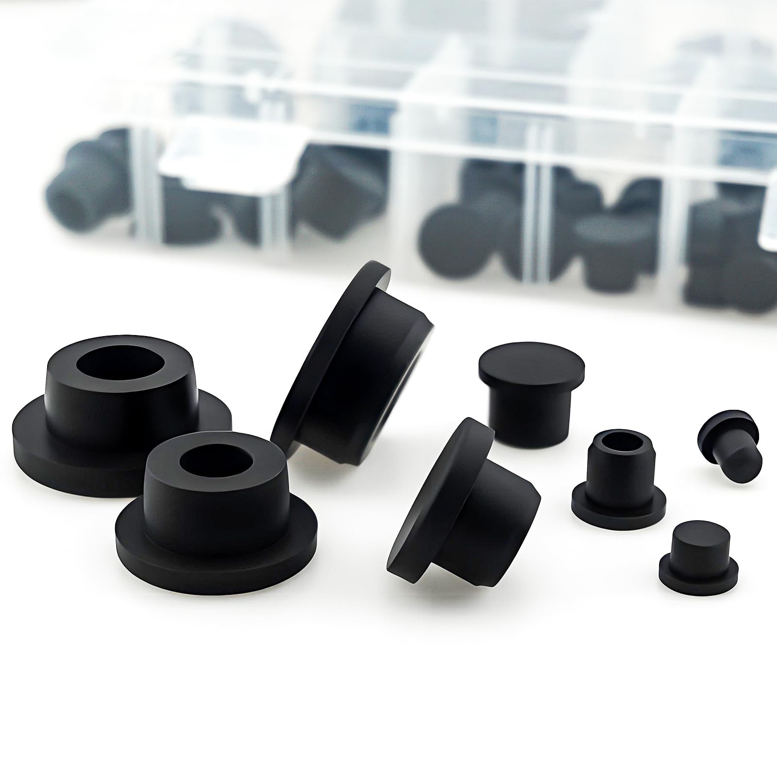 85PCS Silicone Stoppers Kit – Hole Plugs for Round Holes, T-Type Rubber Plugs fo