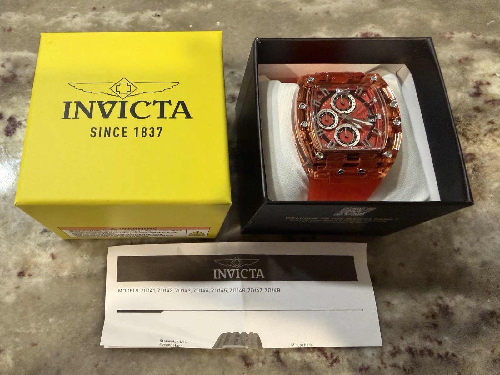 Invicta S1 Rally / Racing Chronograph Quartz Date Tonneau Watch 44mm