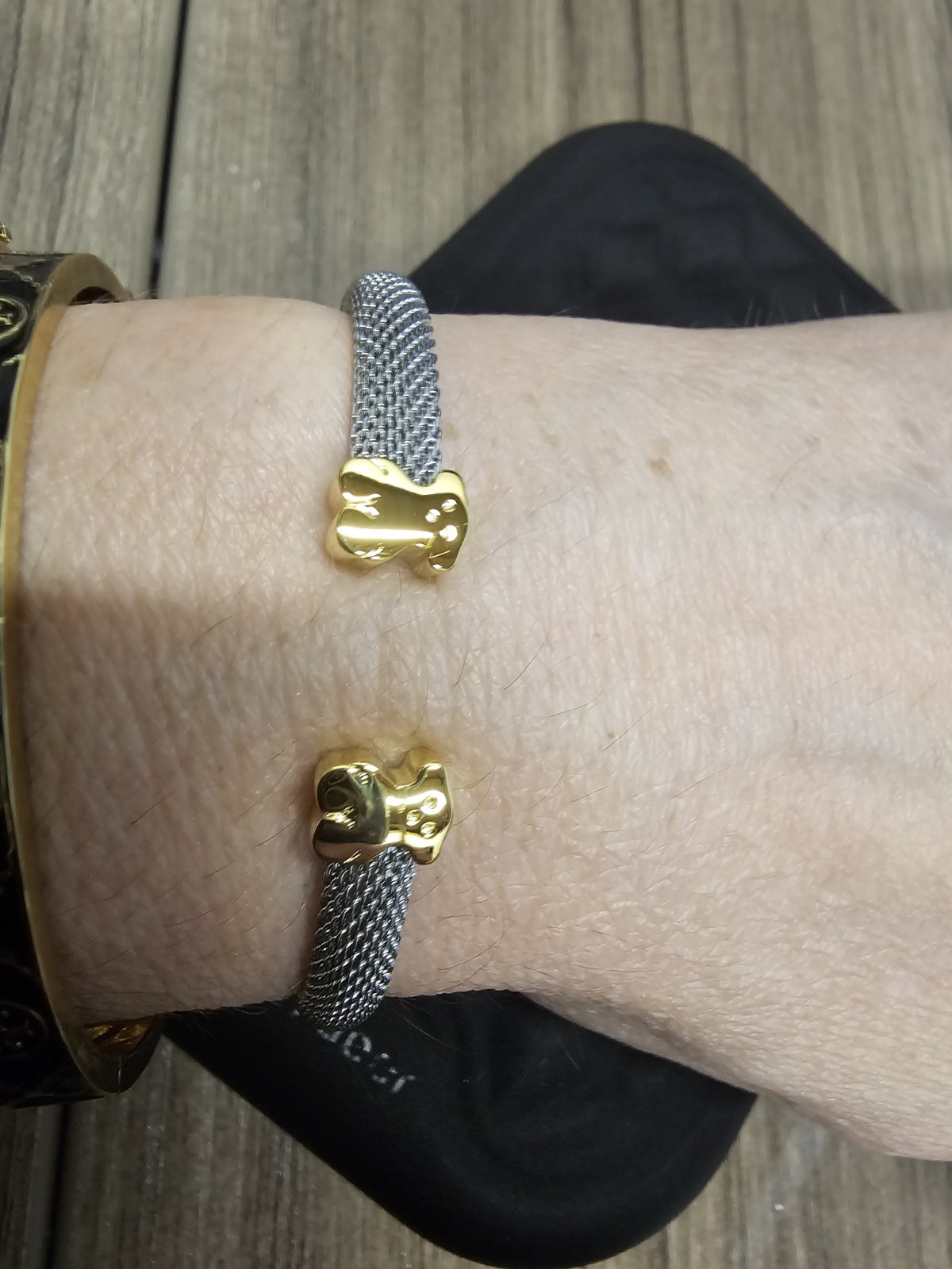 🧡💛 SWEET DOLLS TOUS MESH BRACELET 2 TONES