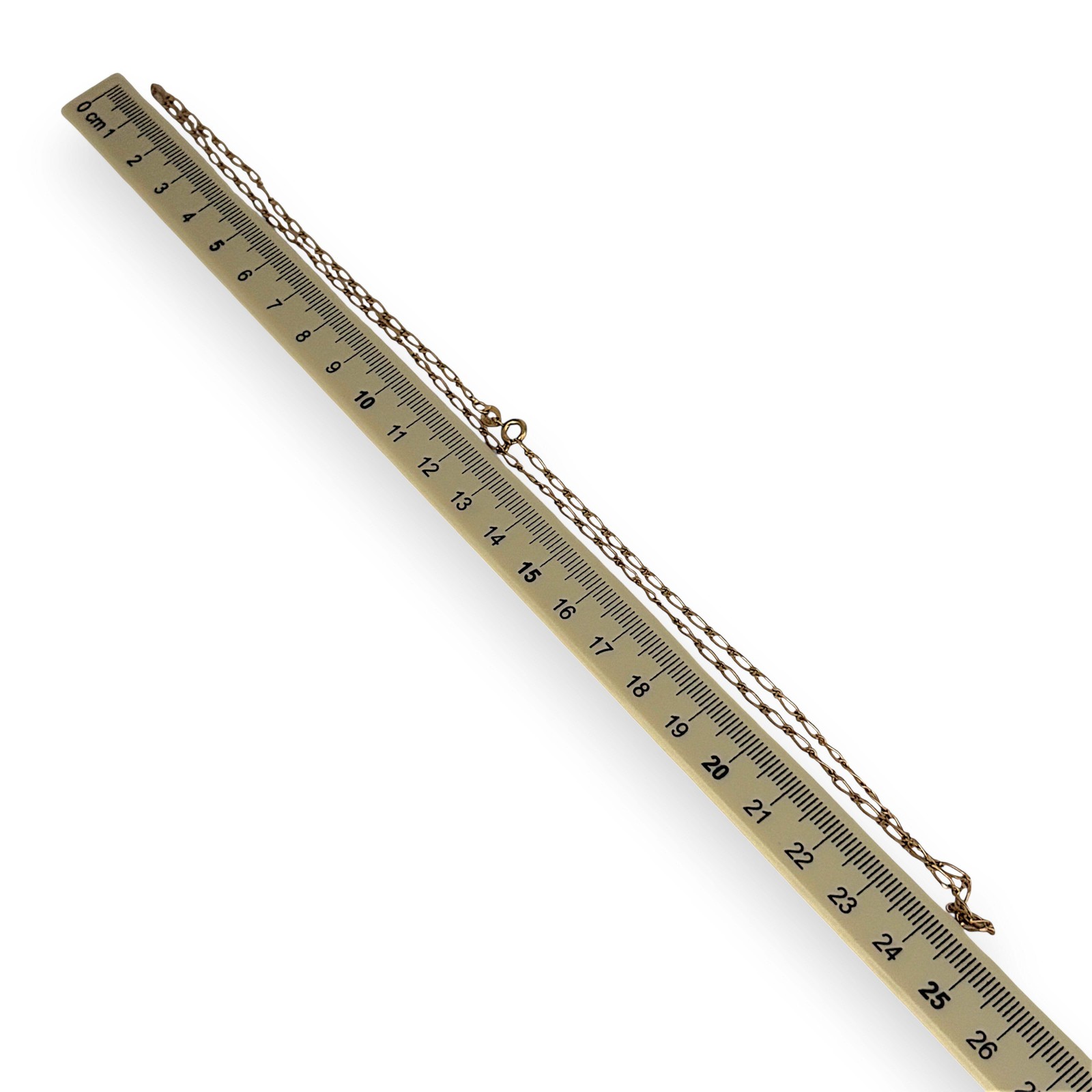 NZGD | 9ct Gold UNOAERRE Aurora 1×1 Fiagor Chain 50cm