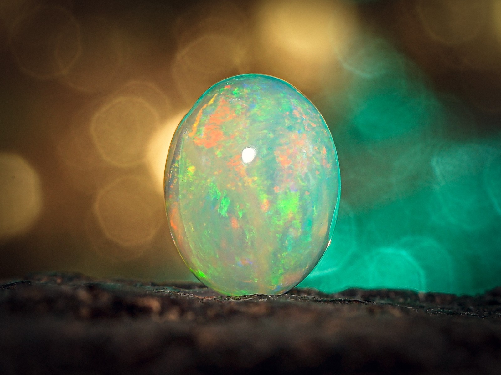 1.35 Carat Ethiopian Fire Opal Cabochon 9x7x5 MM Oval Shape Welo Fire Opal