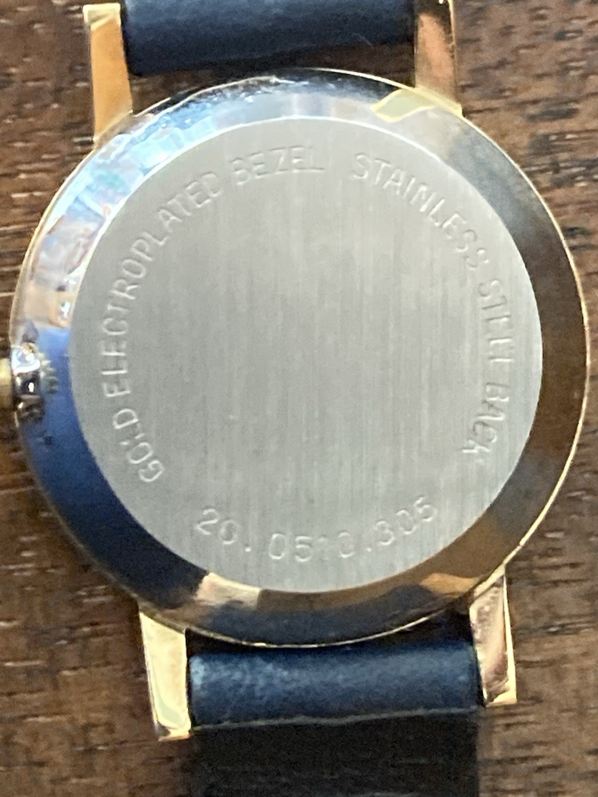 Vintage Movado Museum Blue Dial Zenith Watch – Gold Plated – Serviced