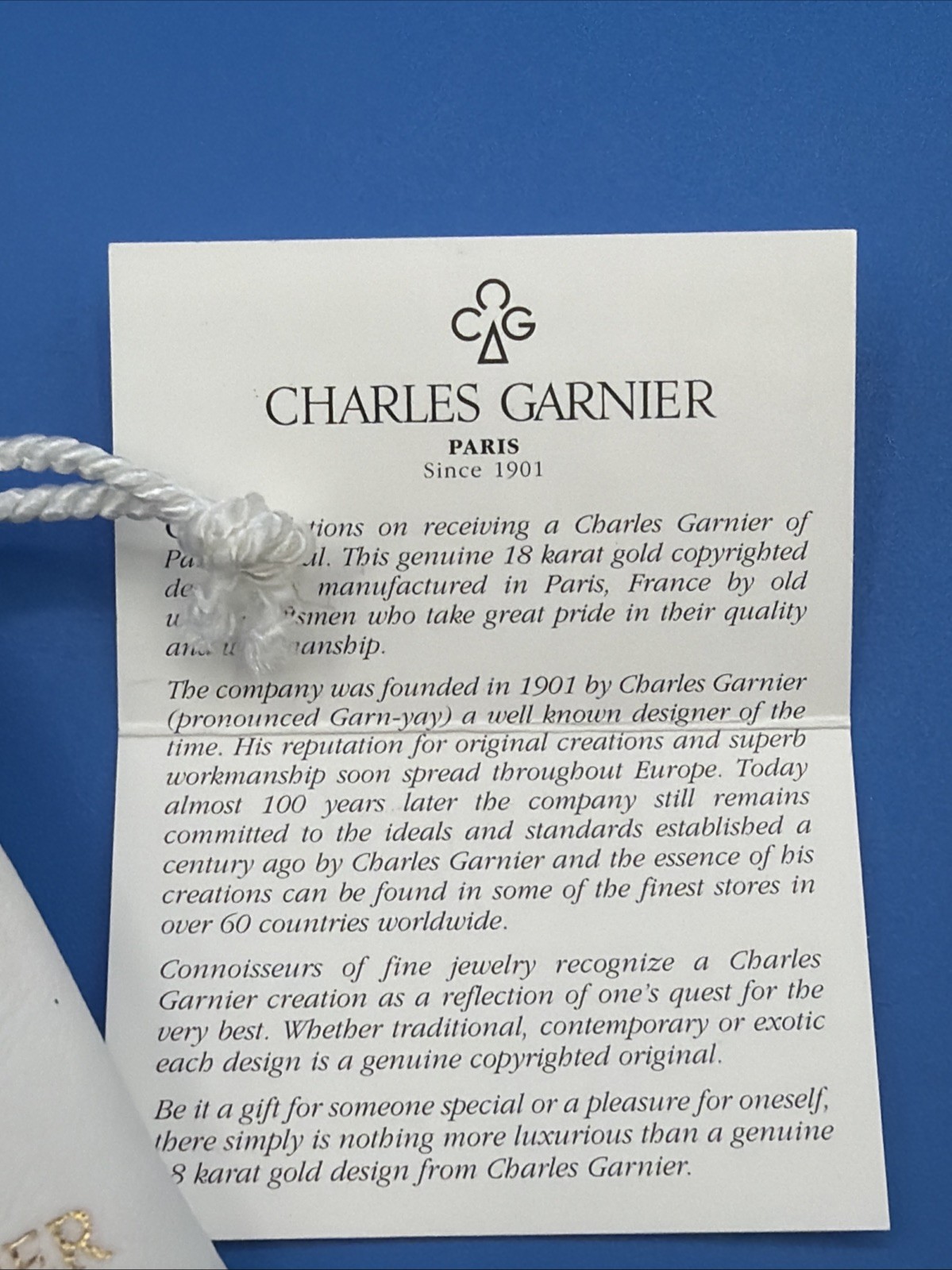 Charles Garner 18K Gold Twist Cross Pendant 0.65g
