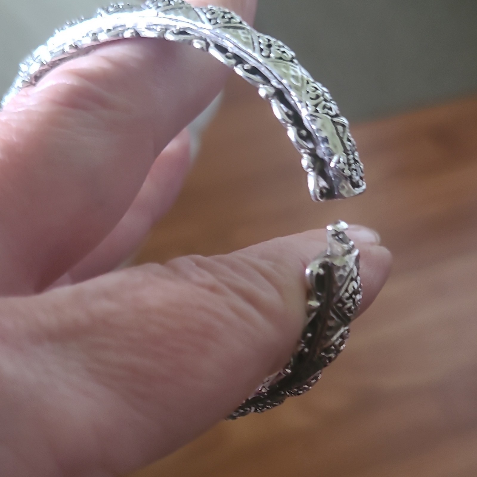 Sarda DIAMOND Solid Silver Bracelet 6.5 Fits Up To An 6.5″ Wrist