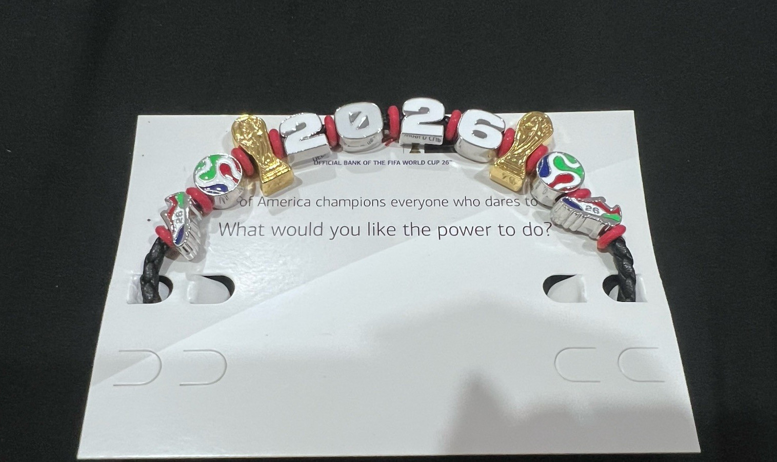 Bank of America Charms. 10 in 1 to remember the year of FIFA 2026