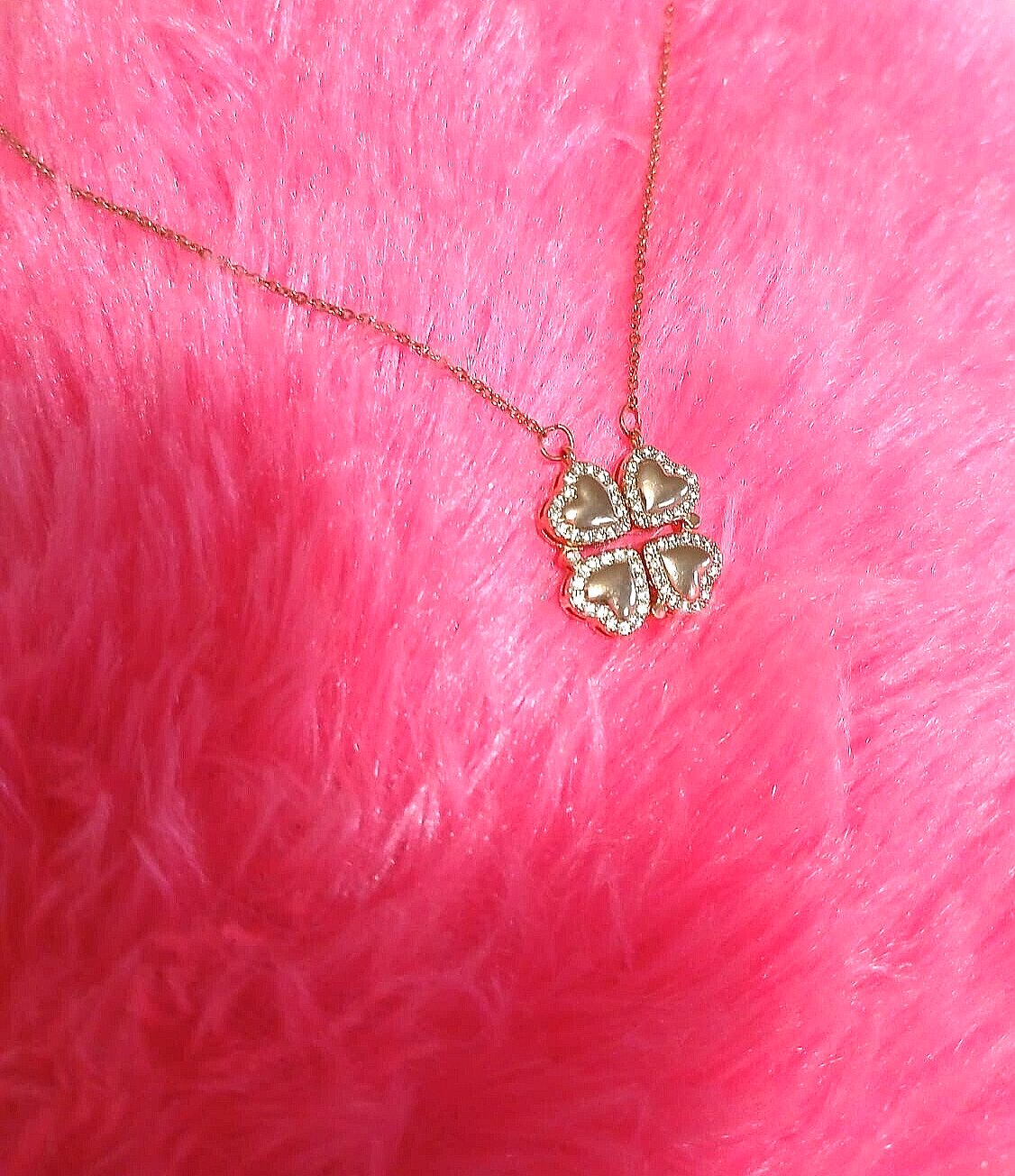 Magnetic Heart/Clover Gold Plated Multi Wearing Pendant with 18″ Chain