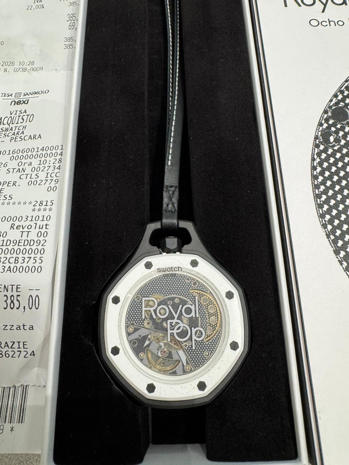 Swatch x Audemars Piguet AP Bioceramic Royal Pop Eight Black SSX03W101N